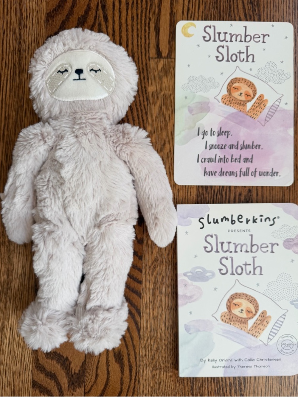 Slumberkins Slumber Sloth Plush in Light Gray – Cozy Cuddly Companio